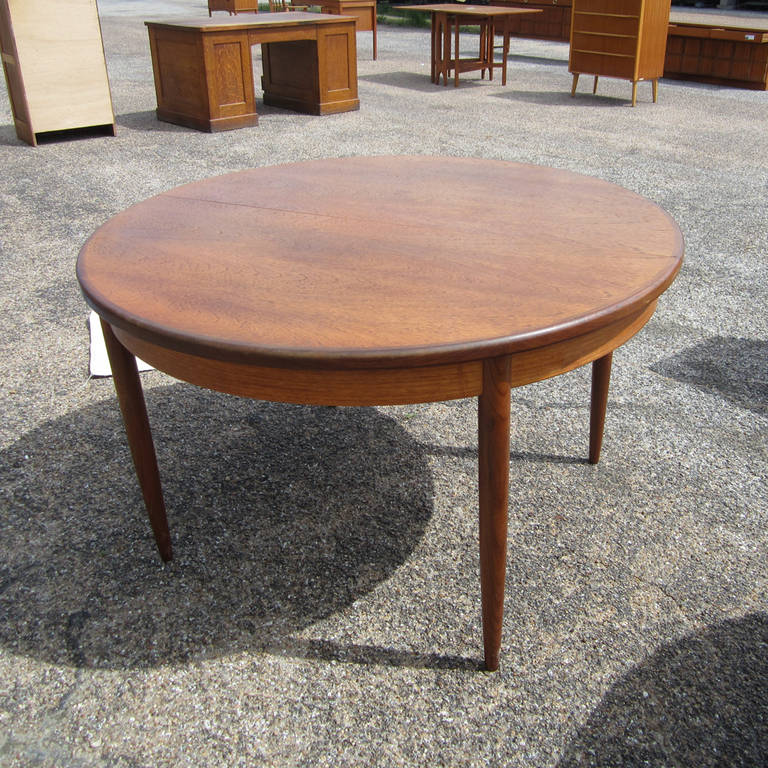 danish extendable dining table vintage