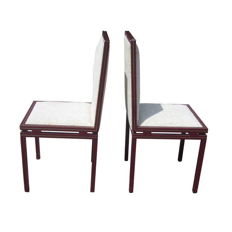 Mid-Century Modern Set of Six Vintage French Pierre Vandel Chairs For Sale