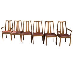 Six Vintage Danish Mid-Century Modern Dining Chairs