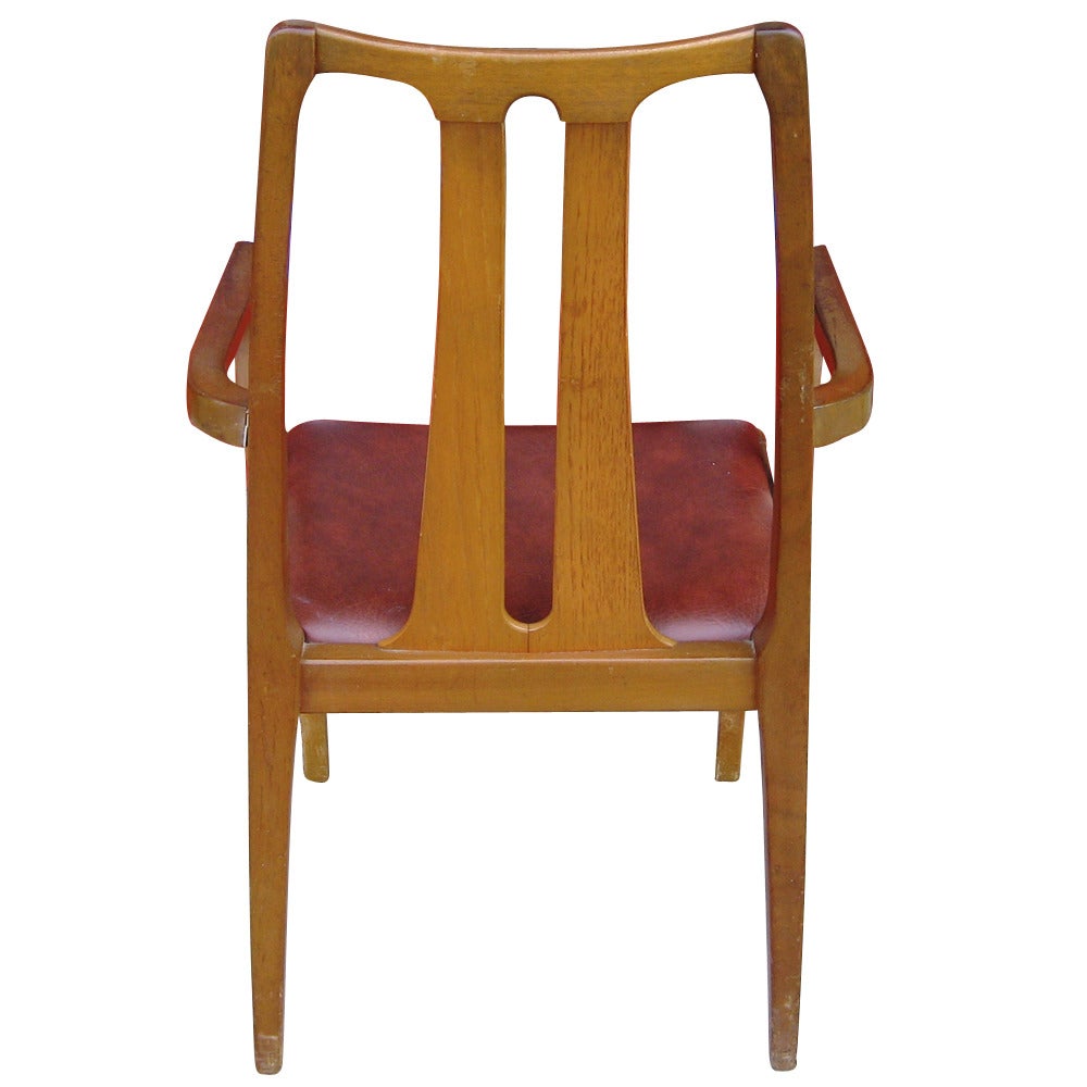 Oak Six Vintage Danish Mid-Century Modern Dining Chairs