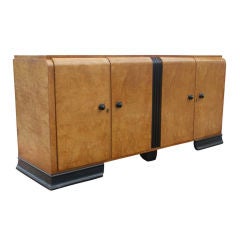 Art Deco Burl Buffet Credenza 11