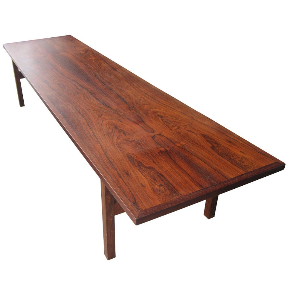 Vintage Midcentury Danish Rosewood Bench or Coffee Table