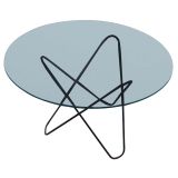 Hardoy Iron And Glass Butterfly Coffee Table