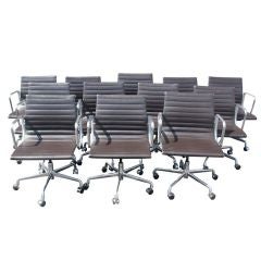 Twelve Eames For Herman Miller Aluminum Group Chairs