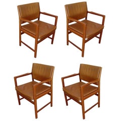 Four Erik Ekselius For JOC Design Arm Chairs