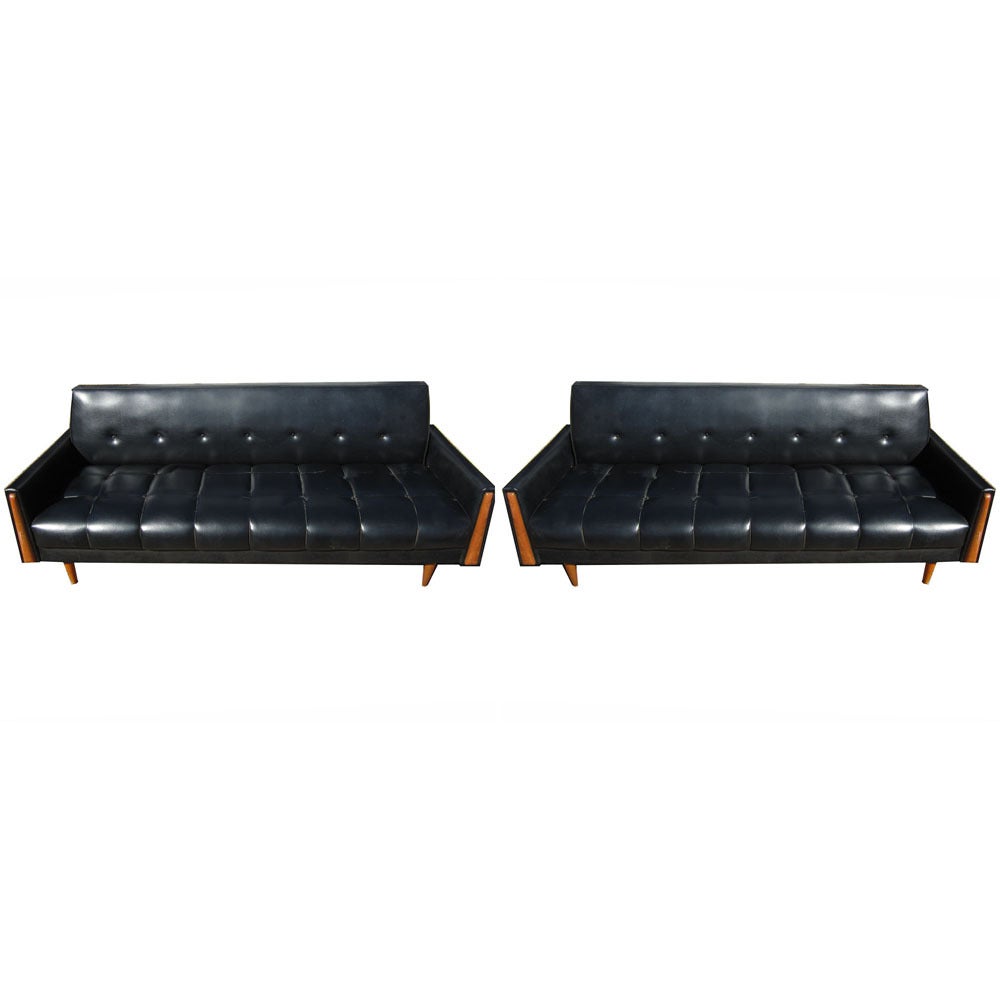 Pair of Vintage Mid Century Carter of Carolina Sofa Daybeds