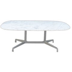 Eames For Herman Miller White Marble Dining Conference Table