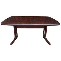 Dyrlund Danish Modern Scandinavian Rosewood Dining Table