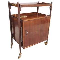 Vintage Mahogany Trolley Cocktail - Tea Serving Carts 7