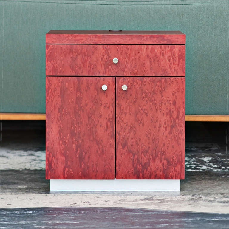 Unknown Contemporary Two Door Nightstand For Sale