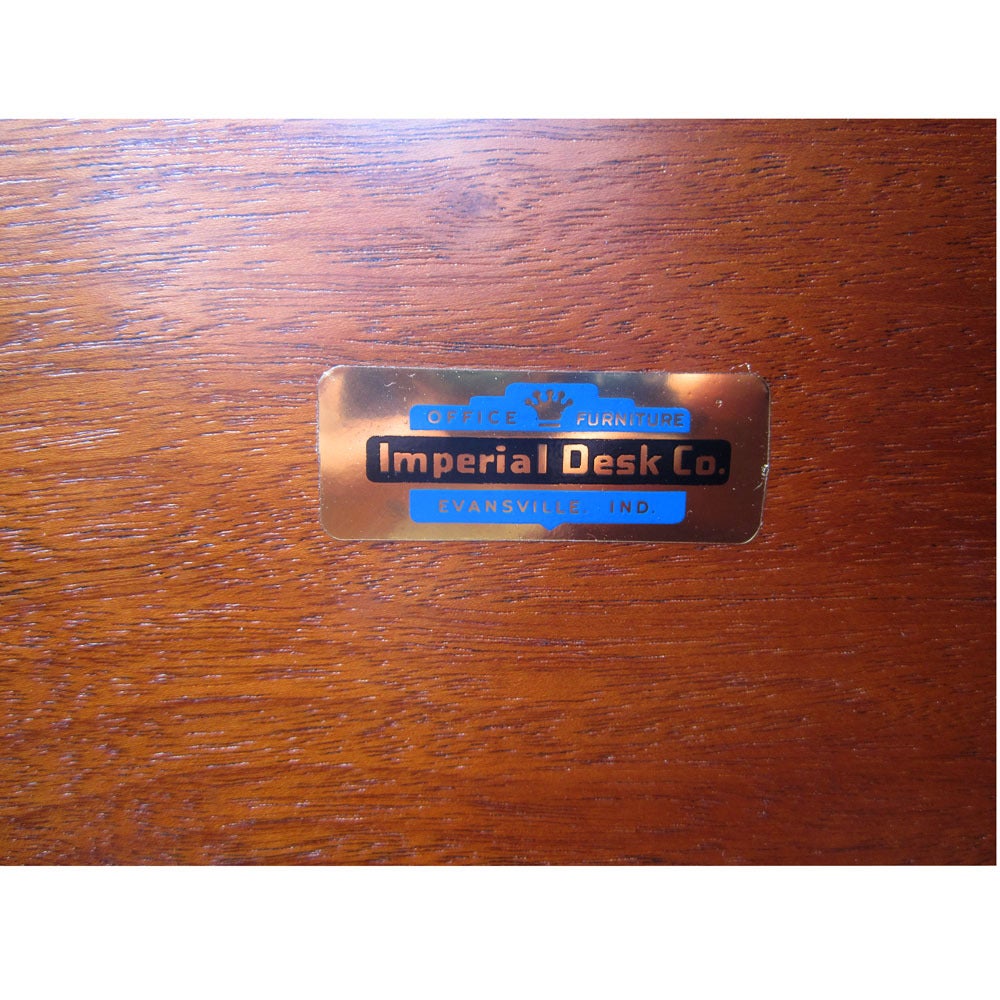 Vintage Executive Desk by Imperial Desk Company 2