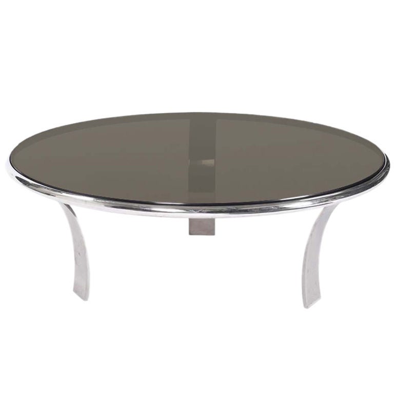 Gardner Leaver For Steelcase Stainless And Glass Coffee Table Gardner Leaver For Steelcase Stainless And Glass Coffee Table
