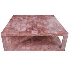 Vintage Rose Marble Coffee Table