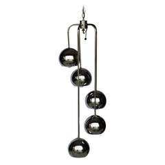 Mid Century Chrome Five Globe Lighting Fixture 50% OFF original price of 900 4