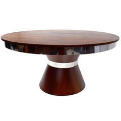 Custom Mid Century Modern Round Dining Table