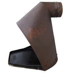 Vintage Mid Century Heavy Copper Firehood Fireplace by Majestic 12