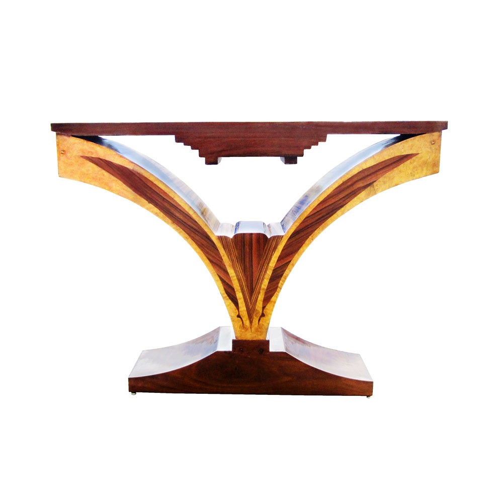 20th Century Art Deco Style Sunburst Console Table