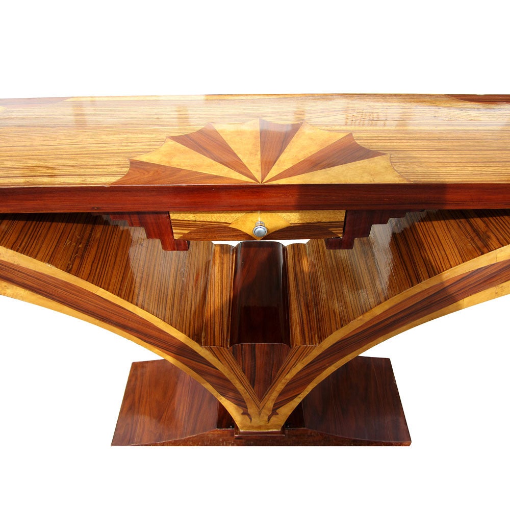 Art Deco Style Sunburst Console Table 1