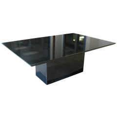 Used Modern Black Granite Conference Dining Table