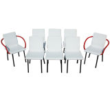 Eight Ettore Sottsass For Knoll Mandarin Chairs