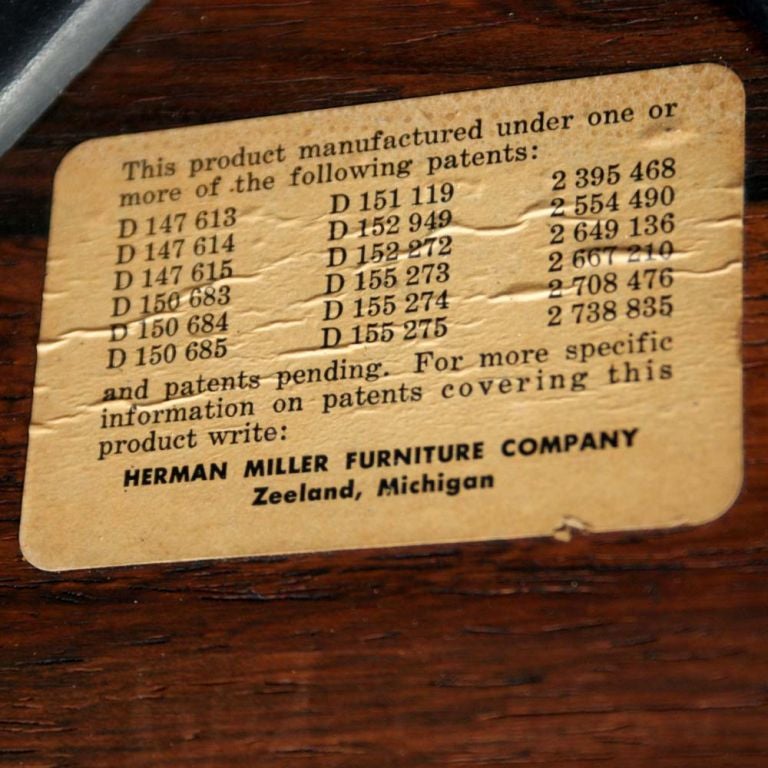 Rosewood Rare Early Eames For Herman Miller Lounge Chair And Ottoman