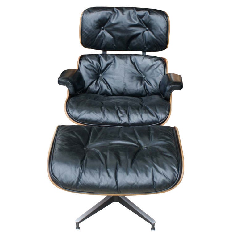 Rare Early Eames For Herman Miller Lounge Chair And Ottoman