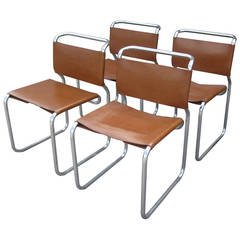 Set of Four Vintage Zographos "66" Chairs