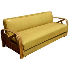 Paul Frankl Style Tropitan Bamboo Sofa And Daybed
