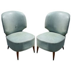 Pair of Classic Modern Italian Chairs 8