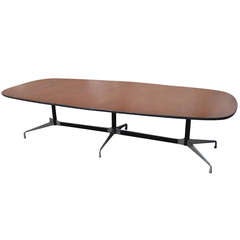 Vintage 10 Ft. Herman Miller Eames Walnut Racetrack Conference Table