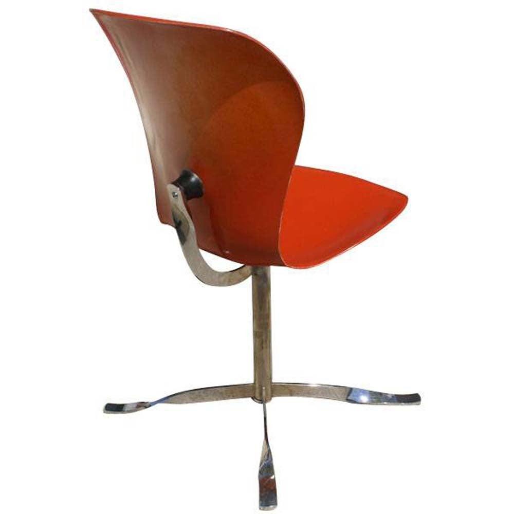 Mid-Century Modern Set of Six American Desk Corporation Gideon Kramer Ion Chairs