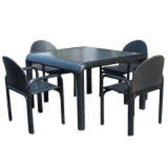 Gae Aulenti For Knoll Dining Table And Four Chairs 2