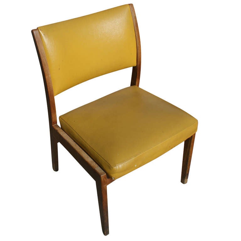 American 1 Vintage Walnut Johnson Furniture Dining Chair 