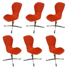 Set of Six American Desk Corporation Gideon Kramer Ion Chairs