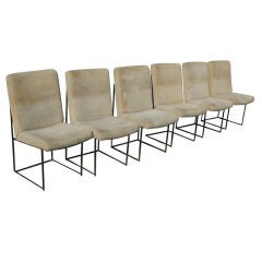 Six Milo Baughman For Thayer Coggin High Back Dining Chairs