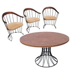 Wire Dining Table And Three Chairs 40% OFF original price of $1400