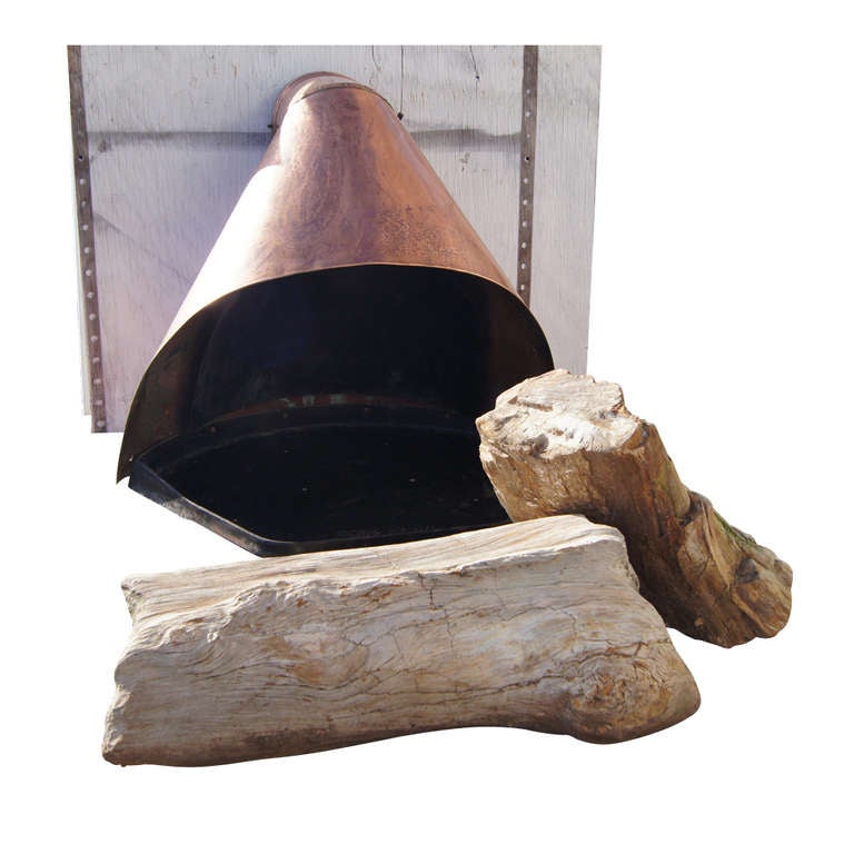 Vintage Mid Century Heavy Copper Firehood Fireplace by Majestic For
