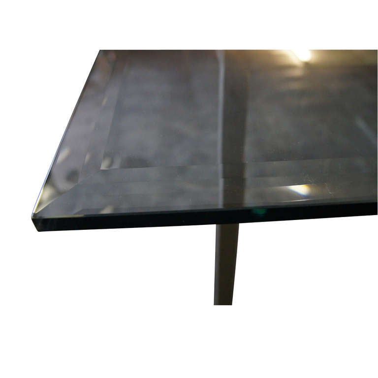 vintage metal dining table