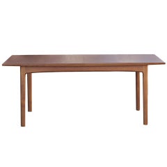 Folke Ohlsson table de salle à manger à rallonge en teck scandinave pour Dux