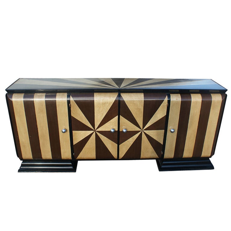 Art Deco Two Tone Inlaid Buffet