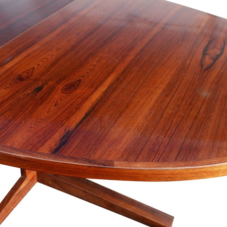 John Mortensen For Heltborg Rosewood Dining Conference Table In Good Condition In Pasadena, TX