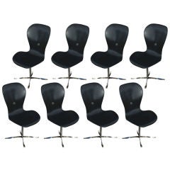 Eight Black Gideon Kramer Ion Chairs
