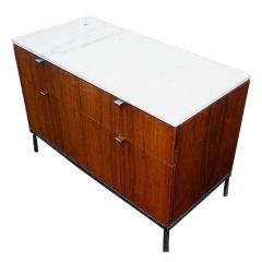 Florence Knoll For Knoll Rosewood And Marble Credenza Cabinet