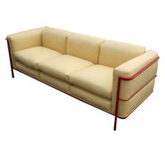 Cartwright Leather Sofa In The Manner Of Le Corbusier