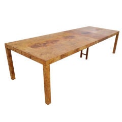 Milo Baughman For Thayer Coggin Burled Olivewood Dining Table