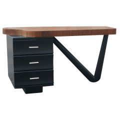 Paul Frankl For Johnson Ebonized Desk