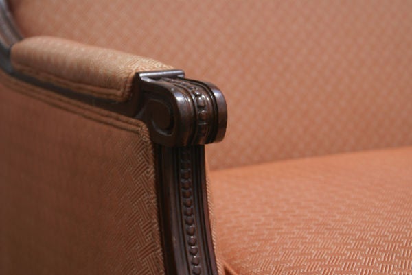 20th Century Baker Regency Style Mahogany Settee Sofa