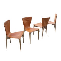 Four Carlo Bartoli For Matteograssi Vela Dining Side Chairs