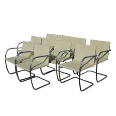 Vintage Ten Mies Van Der Rohe For Knoll Thin Pad Brno Chairs