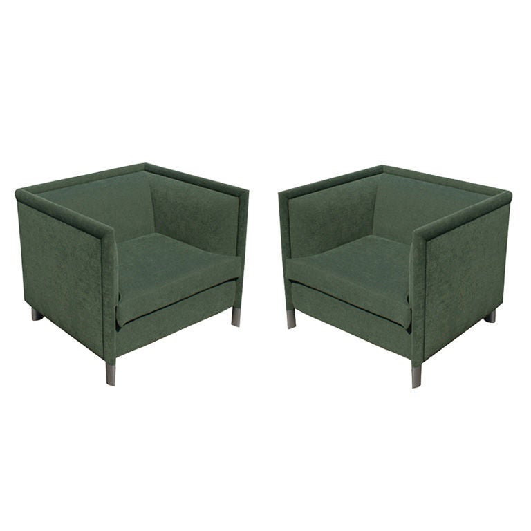 Pair Of Gary Lee For Knoll Lounge Chairs